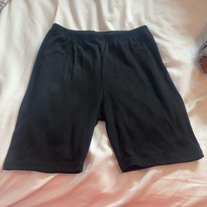 Soft Black Bike Shorts